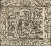 An illustration from Emblemata cvm aliqvot nvmmis antiqvi operis (1564)