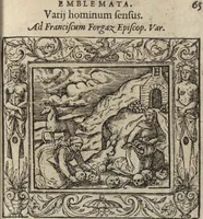An illustration from Emblemata cvm aliqvot nvmmis antiqvi operis (1564)