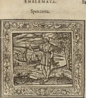 An illustration from Emblemata cvm aliqvot nvmmis antiqvi operis (1564)