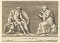 Picture 22 of 36 from Parerga atq[ue] ornamenta, ex Raphaelis Sanctij prototypis à Ioanne Nannio Vtinensi, in Vaticani Palatij Xystis : partim opere plastico, partim coloribus expressa ad veterum ornamentorum, et picturarum, quæ extabant in ruinis domus Imperat. Titi, elegantiam (1675), leaf 54