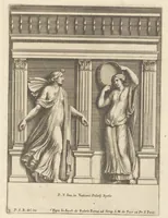 Picture 1 of 36 from Parerga atq[ue] ornamenta, ex Raphaelis Sanctij prototypis à Ioanne Nannio Vtinensi, in Vaticani Palatij Xystis : partim opere plastico, partim coloribus expressa ad veterum ornamentorum, et picturarum, quæ extabant in ruinis domus Imperat. Titi, elegantiam (1675), leaf 6