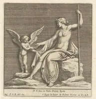Picture 27 of 36 from Parerga atq[ue] ornamenta, ex Raphaelis Sanctij prototypis à Ioanne Nannio Vtinensi, in Vaticani Palatij Xystis : partim opere plastico, partim coloribus expressa ad veterum ornamentorum, et picturarum, quæ extabant in ruinis domus Imperat. Titi, elegantiam (1675), leaf 66