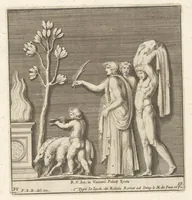 Picture 31 of 36 from Parerga atq[ue] ornamenta, ex Raphaelis Sanctij prototypis à Ioanne Nannio Vtinensi, in Vaticani Palatij Xystis : partim opere plastico, partim coloribus expressa ad veterum ornamentorum, et picturarum, quæ extabant in ruinis domus Imperat. Titi, elegantiam (1675), leaf 78