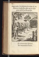 An illustration from Heyligh hof vanden keyser Theodosius : verciert met sinnebeelden, rymdichten, en sedeleeringen (1696)