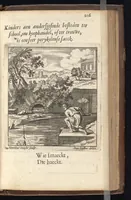 An illustration from Heyligh hof vanden keyser Theodosius : verciert met sinnebeelden, rymdichten, en sedeleeringen (1696)