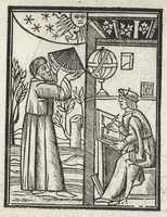 An illustration from Ioannes Abiosvs regni Neapolis ex Balneolo ... uaticinans euētus anni MDXXIII per eclypsim primo Martii, ac etiam per uiginti planetarum coniunctiones in Februario anno domini MDXXIIII .. (1523)