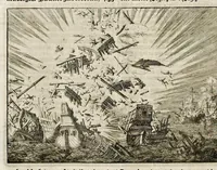 Picture 24 of 48 from Joh. Lodew. Gottfrieds Historische kronyck : vervattende een nauwkeurige en volkomene beschrijvingh der aldergedenckwaerdigste geschiedenissen des weerelds, van den aenvangh der scheppingh tot op 't jaer Christi 1576 : in een nette ordre gebragt na de verdeelingh der vier monarchien, en de bondighste jaer-rekeningh : op nieuws vertaeld na den derden vermeerderden druck, met byvoegingh van de historie der Reformatie in Duytschland : en een volkoomen bladwijser aller voornaemste saecken (1698), leaf 569
