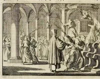 Picture 29 of 48 from Joh. Lodew. Gottfrieds Historische kronyck : vervattende een nauwkeurige en volkomene beschrijvingh der aldergedenckwaerdigste geschiedenissen des weerelds, van den aenvangh der scheppingh tot op 't jaer Christi 1576 : in een nette ordre gebragt na de verdeelingh der vier monarchien, en de bondighste jaer-rekeningh : op nieuws vertaeld na den derden vermeerderden druck, met byvoegingh van de historie der Reformatie in Duytschland : en een volkoomen bladwijser aller voornaemste saecken (1698), leaf 605