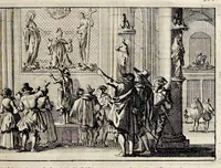 Picture 41 of 48 from Joh. Lodew. Gottfrieds Historische kronyck : vervattende een nauwkeurige en volkomene beschrijvingh der aldergedenckwaerdigste geschiedenissen des weerelds, van den aenvangh der scheppingh tot op 't jaer Christi 1576 : in een nette ordre gebragt na de verdeelingh der vier monarchien, en de bondighste jaer-rekeningh : op nieuws vertaeld na den derden vermeerderden druck, met byvoegingh van de historie der Reformatie in Duytschland : en een volkoomen bladwijser aller voornaemste saecken (1698), leaf 694