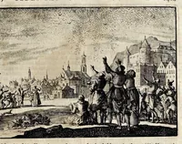 Picture 48 of 48 from Joh. Lodew. Gottfrieds Historische kronyck : vervattende een nauwkeurige en volkomene beschrijvingh der aldergedenckwaerdigste geschiedenissen des weerelds, van den aenvangh der scheppingh tot op 't jaer Christi 1576 : in een nette ordre gebragt na de verdeelingh der vier monarchien, en de bondighste jaer-rekeningh : op nieuws vertaeld na den derden vermeerderden druck, met byvoegingh van de historie der Reformatie in Duytschland : en een volkoomen bladwijser aller voornaemste saecken (1698), leaf 750