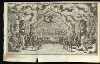 An illustration from Il pomo d'oro : festa teatrale rappresentata in Vienna, per l'avgvstissime nozze delle Sacre Cesaree Reali Maestà di Leopoldo, e Margherita (1668)