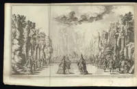 Picture 12 of 29 from Il pomo d'oro : festa teatrale rappresentata in Vienna, per l'avgvstissime nozze delle Sacre Cesaree Reali Maestà di Leopoldo, e Margherita (1668), leaf 63
