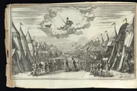 Picture 14 of 29 from Il pomo d'oro : festa teatrale rappresentata in Vienna, per l'avgvstissime nozze delle Sacre Cesaree Reali Maestà di Leopoldo, e Margherita (1668), leaf 79