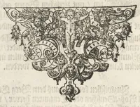 An illustration from Von Himmeln entzindete vnd durch allgemainen Zuruff der Erde sich himmelwerts erschwingende Frolokhungs Flammen : zur Begengnus des hochzeitlichen Beylägers beeder Khaiserlichen Maiestäten, Leopoldi des ersten, Römischen Kaisers auch zu Hungarn vnd Böham Königs, Ertzhertzogen zu Oestereich etc., vnd Margarita geborner Infantin aus Hispanien (1666)