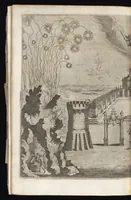 An illustration from Von Himmeln entzindete vnd durch allgemainen Zuruff der Erde sich himmelwerts erschwingende Frolokhungs Flammen : zur Begengnus des hochzeitlichen Beylägers beeder Khaiserlichen Maiestäten, Leopoldi des ersten, Römischen Kaisers auch zu Hungarn vnd Böham Königs, Ertzhertzogen zu Oestereich etc., vnd Margarita geborner Infantin aus Hispanien (1666)