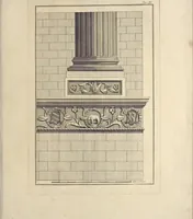 An illustration from Le Temple de malateste de Rimini : architecture de Leon Baptiste Alberti de Florence (1794)
