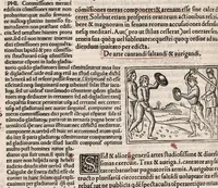An illustration from Suetonius Tranquillus cum Philippi Beroaldi et Marci Antonii Sabellici commentariis : cum figuris nuper additis (1506)