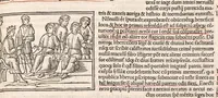 An illustration from Suetonius Tranquillus cum Philippi Beroaldi et Marci Antonii Sabellici commentariis : cum figuris nuper additis (1506)