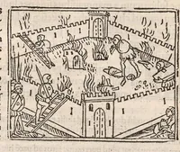 An illustration from Suetonius Tranquillus cum Philippi Beroaldi et Marci Antonii Sabellici commentariis : cum figuris nuper additis (1506)