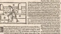 An illustration from Suetonius Tranquillus cum Philippi Beroaldi et Marci Antonii Sabellici commentariis : cum figuris nuper additis (1506)