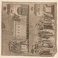 An illustration from Miniature delle omilie di Giacomo monaco (Cod. vatic. gr. 1162) e dell'Evangeliario greco urbinate (Cod. vatic. urbin. gr. 2) (1910)