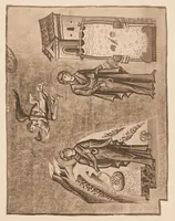 An illustration from Miniature delle omilie di Giacomo monaco (Cod. vatic. gr. 1162) e dell'Evangeliario greco urbinate (Cod. vatic. urbin. gr. 2) (1910)