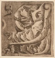 An illustration from Miniature delle omilie di Giacomo monaco (Cod. vatic. gr. 1162) e dell'Evangeliario greco urbinate (Cod. vatic. urbin. gr. 2) (1910)