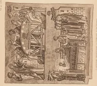 An illustration from Miniature delle omilie di Giacomo monaco (Cod. vatic. gr. 1162) e dell'Evangeliario greco urbinate (Cod. vatic. urbin. gr. 2) (1910)