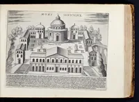 Picture 5 of 18 from Antiqvae vrbis splendor : hoc est præcipva eivsdem templa, amphitheatra, theatra, circi, navmachiæ, arcvs trivmphales, mavsolea aliaqve svmptvosiora ædificia, pompæ item trivmphalis et colossæarvm imaginvm descriptio (1630), leaf 70