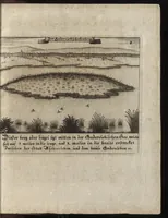 An illustration from Beschreibung des ganzen Fürstlich Braunschw. Gartens zu Hessem : mit seinen künstliche[n] Abteihlungen, Qvartiren, Gehegken, Gebeüden, LauberHütten, WasserKünsten, Brunnen und ausgehawenen Bildern : auch ordentliche Specification aller derer Simplicium und Gewechse, so von A[nn]o 1607 bis in dass 1651. Jahr, darinnen ... gezeuget worden : worbeij ein nohtwendiger Unterricht, wie ein feiner Lust-, Obst- und Küchengarte anzulegen ... : uber das eine gute Anleitung wie man allerleij sonderliche GärtenGewächse in der Küchen vielfältig nutzen solle : und was für feine Simplicia in den benachbarten Wäldern, Bergen, Gründen, Brüchen und auf den Hügeln in der See zu finden, und auf zu heben seÿn (1653)