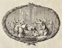 Picture 51 of 65 from Histoire du Vieux et du Nouveau Testament : enrichie de plus de quatre cens figures en taille-douce, &c (1700), leaf 253