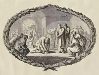 Picture 53 of 65 from Histoire du Vieux et du Nouveau Testament : enrichie de plus de quatre cens figures en taille-douce, &c (1700), leaf 265
