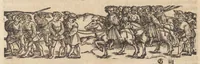 An illustration from Römische Historien : jetzundt mit gantzem fleiss besichtigt gebessert uñ gemert ... (1538)