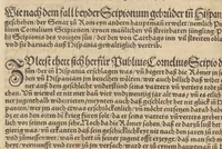 An illustration from Römische Historien : jetzundt mit gantzem fleiss besichtigt gebessert uñ gemert ... (1538)