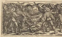 An illustration from Römische Historien : jetzundt mit gantzem fleiss besichtigt gebessert uñ gemert ... (1538)