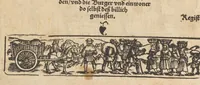 An illustration from Römische Historien : jetzundt mit gantzem fleiss besichtigt gebessert uñ gemert ... (1538)
