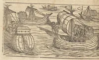An illustration from Römische Historien : jetzundt mit gantzem fleiss besichtigt gebessert uñ gemert ... (1538)