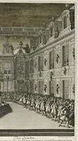 An illustration from Les divertissemens de Versailles donnez par le roy a toute sa cour au retour de la conqueste de la Franche-Comté en l'année M.DC.LXXIV (1676)