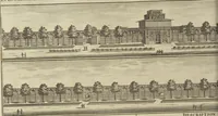 An illustration from Atlas historique, ou, Nouvelle introduction a l'histoire, à la chronologie & à la géographie ancienne & moderne : représentée dans de nouvelles cartes, où l'on remarque l'établissement des etats & empires du monde, leur durée, leur chûte, & leurs differens gouvernemens : la chronologie des consuls romains, des Papes, de empereurs, des rois & des princes, &c. qui ont été depuis le commencement du monde, jusqu'à présent : et la génealogie des maisons souveraines de l'Europe. (1720)