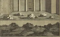 An illustration from Atlas historique, ou, Nouvelle introduction a l'histoire, à la chronologie & à la géographie ancienne & moderne : représentée dans de nouvelles cartes, où l'on remarque l'établissement des etats & empires du monde, leur durée, leur chûte, & leurs differens gouvernemens : la chronologie des consuls romains, des Papes, de empereurs, des rois & des princes, &c. qui ont été depuis le commencement du monde, jusqu'à présent : et la génealogie des maisons souveraines de l'Europe. (1720)