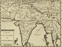 An illustration from Atlas historique, ou, Nouvelle introduction a l'histoire, à la chronologie & à la géographie ancienne & moderne : représentée dans de nouvelles cartes, où l'on remarque l'établissement des etats & empires du monde, leur durée, leur chûte, & leurs differens gouvernemens : la chronologie des consuls romains, des Papes, de empereurs, des rois & des princes, &c. qui ont été depuis le commencement du monde, jusqu'à présent : et la génealogie des maisons souveraines de l'Europe. (1720)