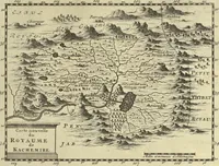 An illustration from Atlas historique, ou, Nouvelle introduction a l'histoire, à la chronologie & à la géographie ancienne & moderne : représentée dans de nouvelles cartes, où l'on remarque l'établissement des etats & empires du monde, leur durée, leur chûte, & leurs differens gouvernemens : la chronologie des consuls romains, des Papes, de empereurs, des rois & des princes, &c. qui ont été depuis le commencement du monde, jusqu'à présent : et la génealogie des maisons souveraines de l'Europe. (1720)