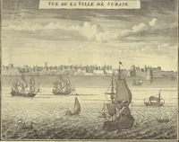 An illustration from Atlas historique, ou, Nouvelle introduction a l'histoire, à la chronologie & à la géographie ancienne & moderne : représentée dans de nouvelles cartes, où l'on remarque l'établissement des etats & empires du monde, leur durée, leur chûte, & leurs differens gouvernemens : la chronologie des consuls romains, des Papes, de empereurs, des rois & des princes, &c. qui ont été depuis le commencement du monde, jusqu'à présent : et la génealogie des maisons souveraines de l'Europe. (1720)