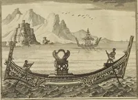 An illustration from Atlas historique, ou, Nouvelle introduction a l'histoire, à la chronologie & à la géographie ancienne & moderne : représentée dans de nouvelles cartes, où l'on remarque l'établissement des etats & empires du monde, leur durée, leur chûte, & leurs differens gouvernemens : la chronologie des consuls romains, des Papes, de empereurs, des rois & des princes, &c. qui ont été depuis le commencement du monde, jusqu'à présent : et la génealogie des maisons souveraines de l'Europe. (1720)