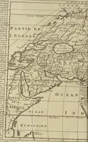 An illustration from Atlas historique, ou, Nouvelle introduction a l'histoire, à la chronologie & à la géographie ancienne & moderne : représentée dans de nouvelles cartes, où l'on remarque l'établissement des etats & empires du monde, leur durée, leur chûte, & leurs differens gouvernemens : la chronologie des consuls romains, des Papes, de empereurs, des rois & des princes, &c. qui ont été depuis le commencement du monde, jusqu'à présent : et la génealogie des maisons souveraines de l'Europe. (1720)