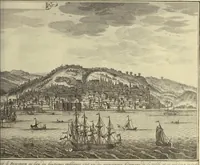 An illustration from Atlas historique, ou, Nouvelle introduction a l'histoire, à la chronologie & à la géographie ancienne & moderne : représentée dans de nouvelles cartes, où l'on remarque l'établissement des etats & empires du monde, leur durée, leur chûte, & leurs differens gouvernemens : la chronologie des consuls romains, des Papes, de empereurs, des rois & des princes, &c. qui ont été depuis le commencement du monde, jusqu'à présent : et la génealogie des maisons souveraines de l'Europe. (1720)