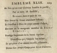 Picture 13 of 27 from Emblemes, ou, Devises chrétiennes : ouvrage mêlé de prose & de vers, et enrichi de figures, dedié au roy (1717), leaf 212