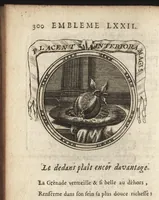Picture 19 of 27 from Emblemes, ou, Devises chrétiennes : ouvrage mêlé de prose & de vers, et enrichi de figures, dedié au roy (1717), leaf 309
