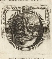 An illustration from Emblemes, ou, Devises chrétiennes : ouvrage mêlé de prose & de vers, et enrichi de figures, dedié au roy (1717)