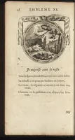 Picture 4 of 27 from Emblemes, ou, Devises chrétiennes : ouvrage mêlé de prose & de vers, et enrichi de figures, dedié au roy (1717), leaf 57